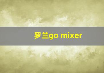 罗兰go mixer